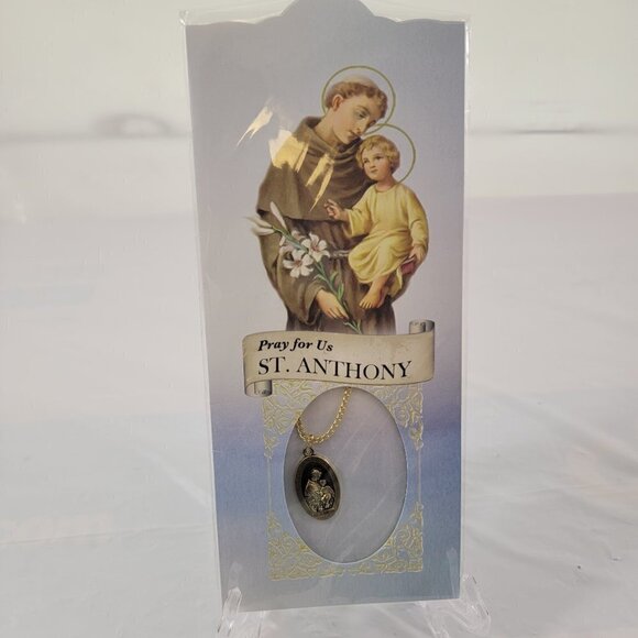 Catholic Prayer Jewelry Pray For Us ST. ANTHONY Religious Jewelry Accent - Picture 12 of 14